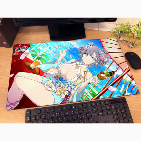 『シノビマスター 閃乱カグラ NEW LINK』ラバーマット (雪泉/81の日盛・伝説双乳祭)